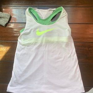 Nike tank top size M with a built in sports bra